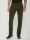 Men Olive Solid Turtle Neck Full Sleeve Winter Tracksuit