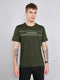 Men Olive Solid Round Neck Half Sleeve T-Shirt