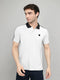 Men Grey Solid Collar Half Sleeve T-Shirt