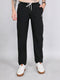 Men Black Solid Regular Fit Lower