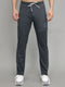 Men Grey Solid Slim Fit Lower