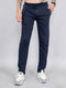 Men Navy Blue Solid Smart Fit Lower