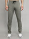 Men Grey Solid Slim Fit Lower