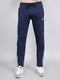 Men Navy Blue Solid Smart Fit Lower