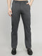 Men Charcoal Solid Slim Fit Chinos