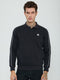 Men Navy Blue Solid Collar Full Sleeve Sweatshirt
