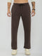 Men Brown Solid Relaxed Fit Winter Lower