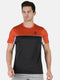 Men Black Round Neck Smart Fit Half Sleeve T-Shirt