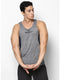 Men Grey Black Round Neck Smart Fit Sandow