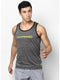 Men Grey Black Round Neck Smart Fit Sandow