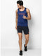 Men Blue Round Neck Smart Fit Sandow