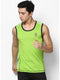 Men Florescent Green Round Neck Smart Fit Sandow