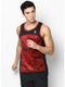 Men Red Round Neck Smart Fit Sandow