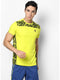 Men Yellow Round Neck Smart Fit T-Shirt