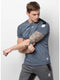 Men Grey Round Neck Smart Fit T-Shirt