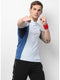 Men Sky Blue Round Neck Slim T-Shirt