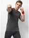 Men Grey Round Neck Slim T-Shirt