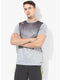 Men Grey Black Round Neck Smart Fit T-Shirt