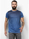 Men Blue Round Neck Smart Fit T-Shirt