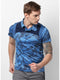 Men Blue Black Collar Smart Fit T-Shirt
