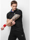 Men Black Collar Smart Fit T-Shirt