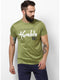 Men Green Round Neck Smart Fit T-Shirt