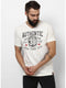 Men White V Neck Regular Fit T-Shirt