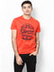 Men Orange Round Neck Smart Fit T-Shirt