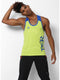Men Lime Green Round Neck Smart Fit Sandow