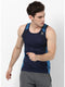 Men Navy Blue Round Neck Smart Fit Sandow