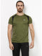 Men Olive Round Neck Smart Fit T-Shirt
