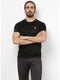 Men Black Round Neck Smart Fit T-Shirt