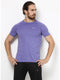 Men Purple Round Neck Smart Fit T-Shirt