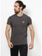 Men Grey Round Neck Smart Fit T-Shirt
