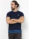 Men Navy Round Neck Smart Fit T-Shirt