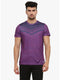 Men Purple Round Neck Smart Fit T-Shirt