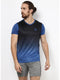 Men Navy V Neck Smart Fit T-Shirt