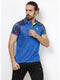 Men Blue Collar Smart Fit T-Shirt