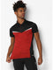Men Red Black Collar Smart Fit T-Shirt
