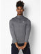Men Grey Black Collar Smart Fit T-Shirt