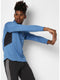 Men Sky Black Collar Smart Fit T-Shirt