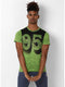 Men Green Round Neck Smart Fit T-Shirt