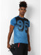Men Blue Round Neck Smart Fit T-Shirt
