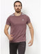 Men Maroon Round Neck Smart Fit T-Shirt