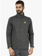 Men Black Grindle T-Neck Smart Fit Sweatshirt