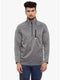 Men Medium Grey T-Neck Smart Fit Sweatshirt