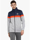 Men Grey Collar Smart Fit Sweatshirt