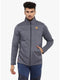 Men Grey Collar Smart Fit Sweatshirt