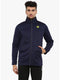 Men Dark Navy Collar Smart Fit Sweatshirt