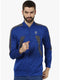 Men Royal Navy Grindle Collar Smart Fit Sweatshirt